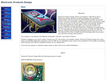 Tablet Screenshot of epd.co.za