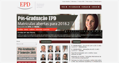Desktop Screenshot of epd.edu.br
