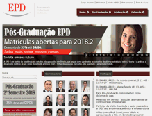 Tablet Screenshot of epd.edu.br